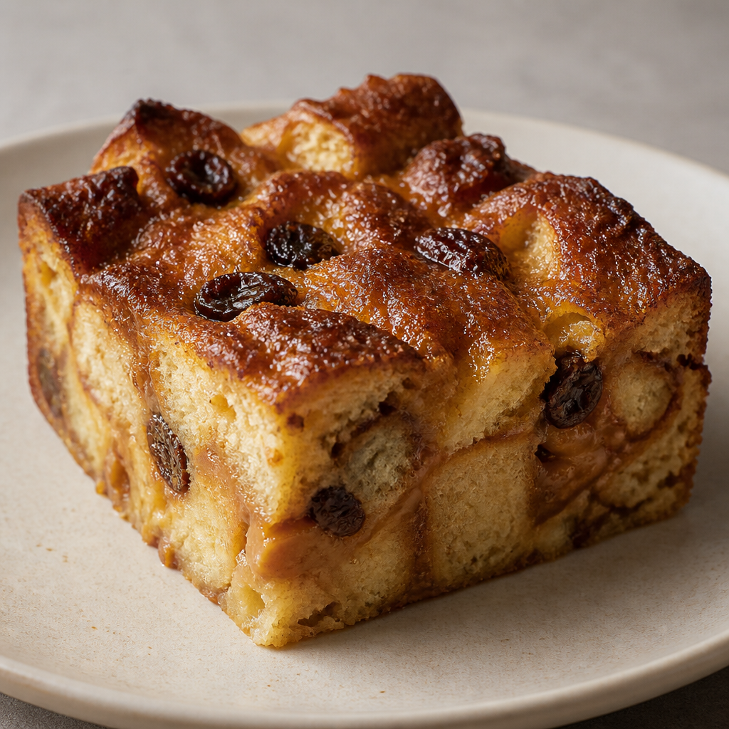 Budín de pan argentino húmedo con dulce de leche