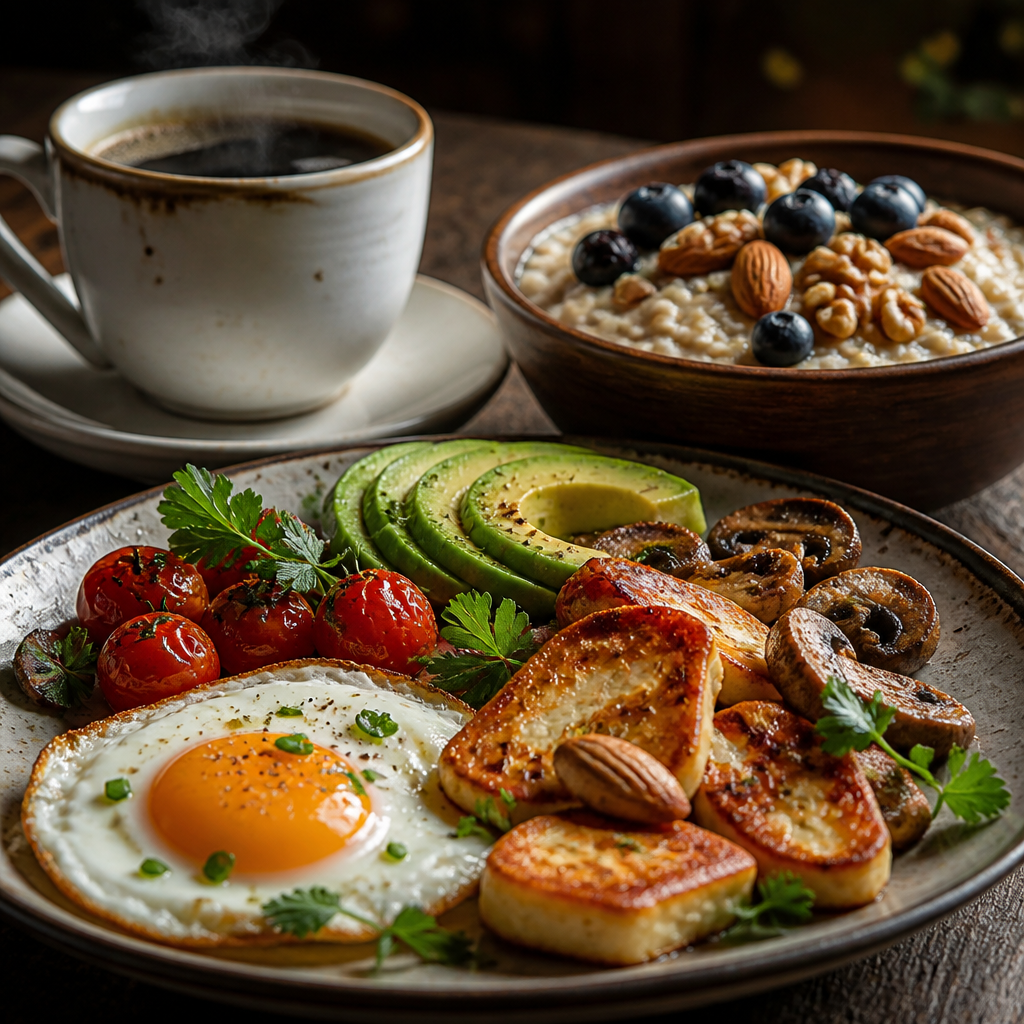 Photo of Desayuno Con Café, Avena Y Frutos Secos