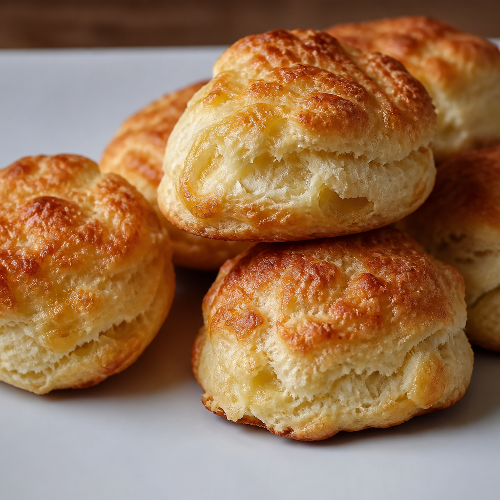 Scons de queso argentinos dorados y servidos tibios